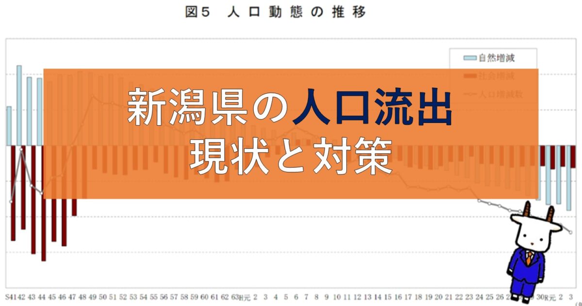 新潟県の人口流出の現状と対策