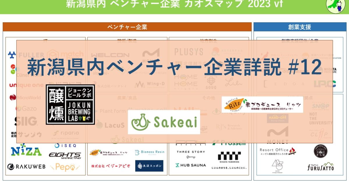 新潟県内ベンチャー企業詳説 #12 ～食品/農業編②～